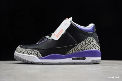 Hyperoad BLACK RETRO JORDAN PURPLE 3 COURT - 0822